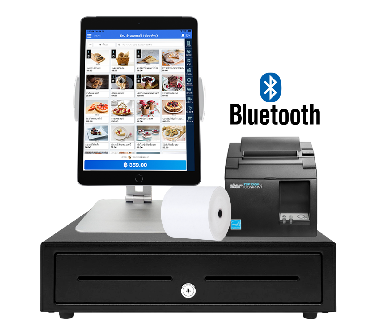 ชุดอุปกรณ์ POS for iOS (bluetooth printer)
