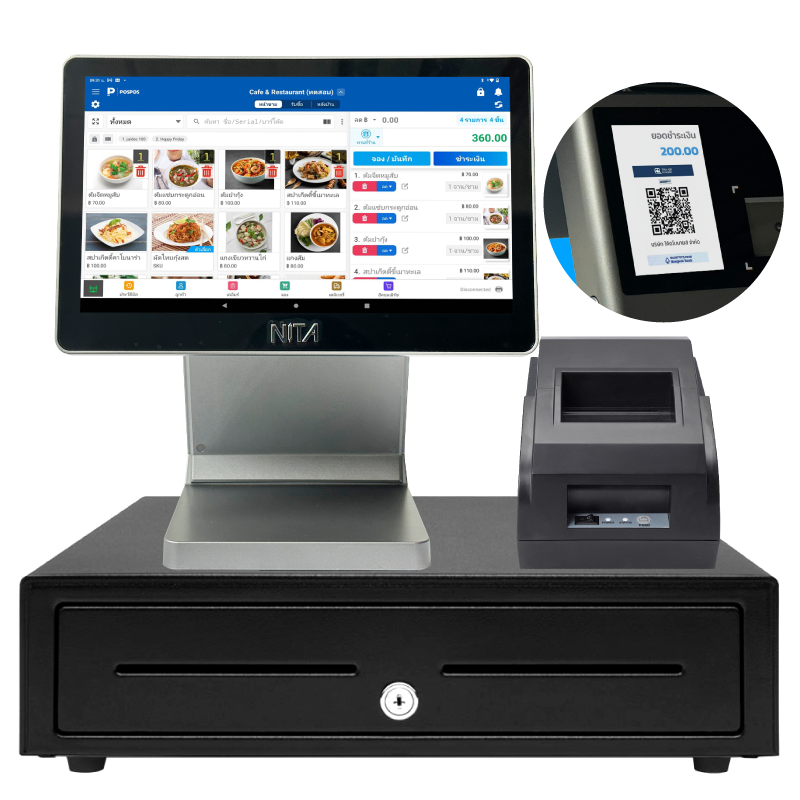 ชุด POS Android Mini Dual (แถม ฟรี! POSPOS Basic 10 เดือน)